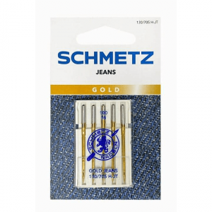 Иглы джинс Schmetz № 100 с золотым покрытием