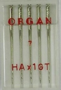 Иглы Organ для шёлка № 55, 5 шт.